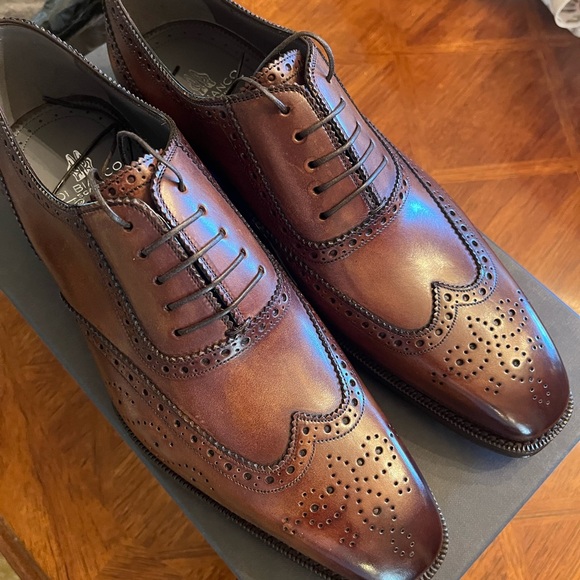 Men\'s Brown Leather Brogue Shoes